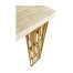 Rectangular Timberwolf Eggshell Console Table