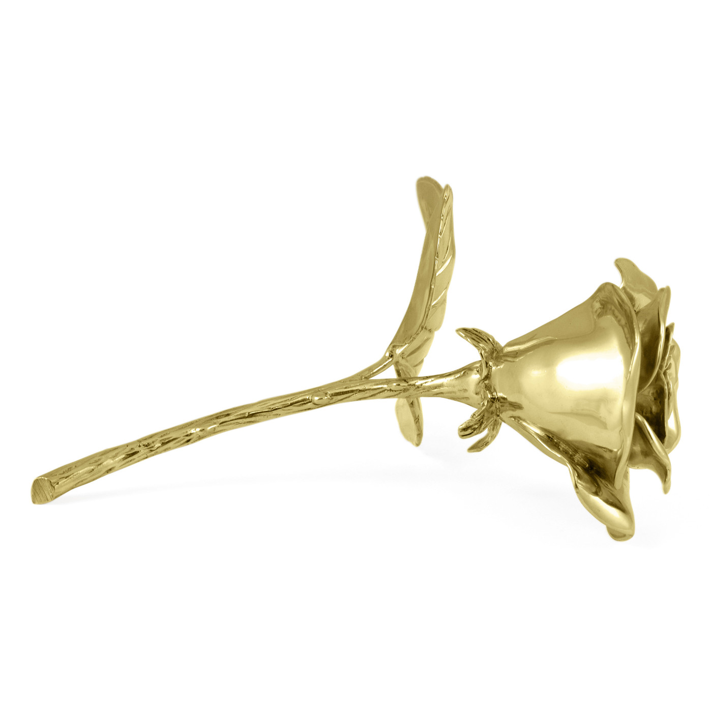 Polished Brass Blooming Rose