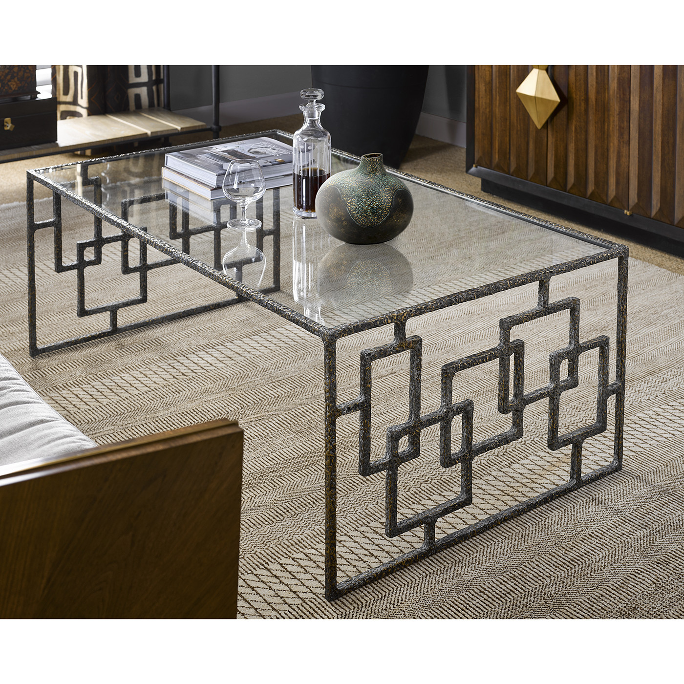 Small Organic Vase in Dark Bronze