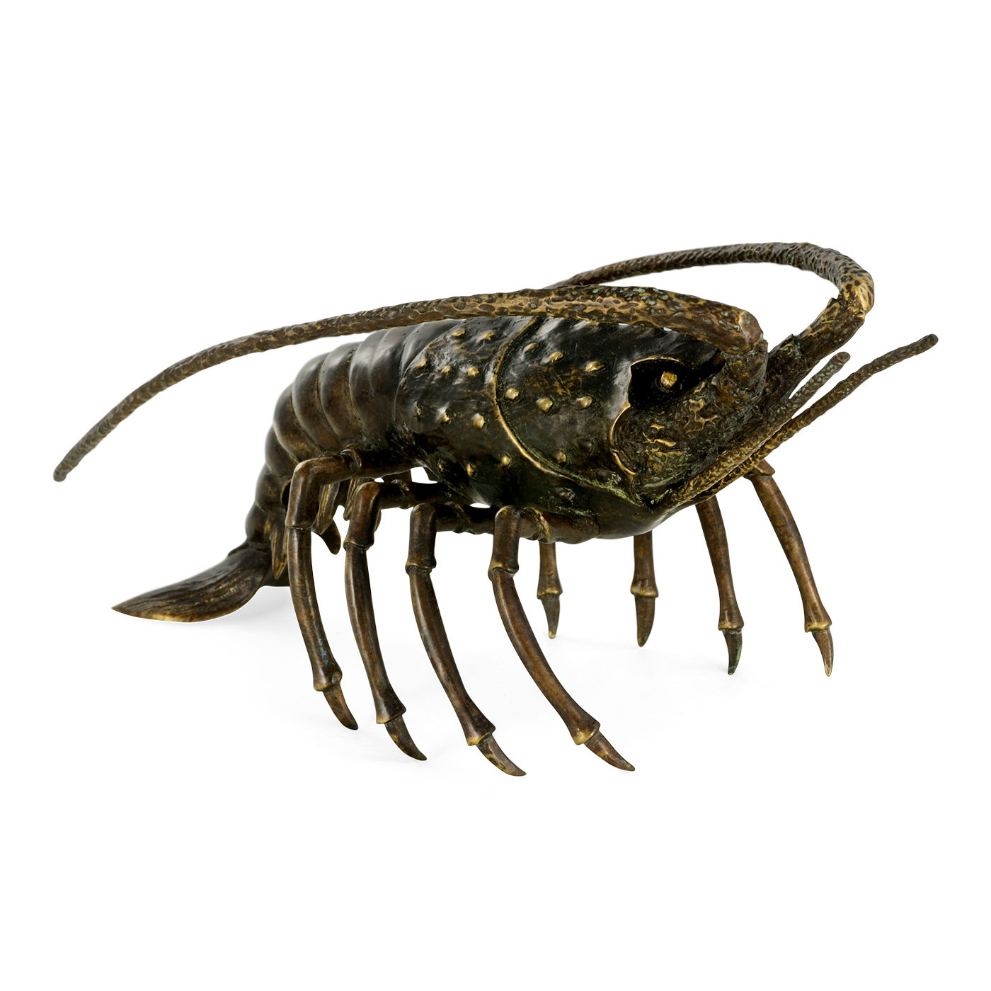 Antique Dark Bronze Langoustine