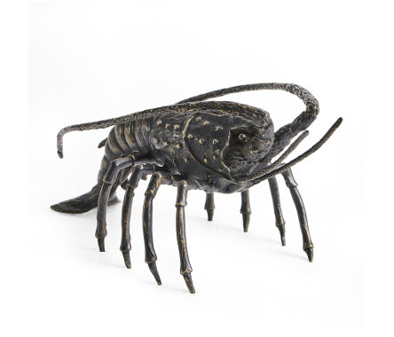 Antique Dark Bronze Langoustine