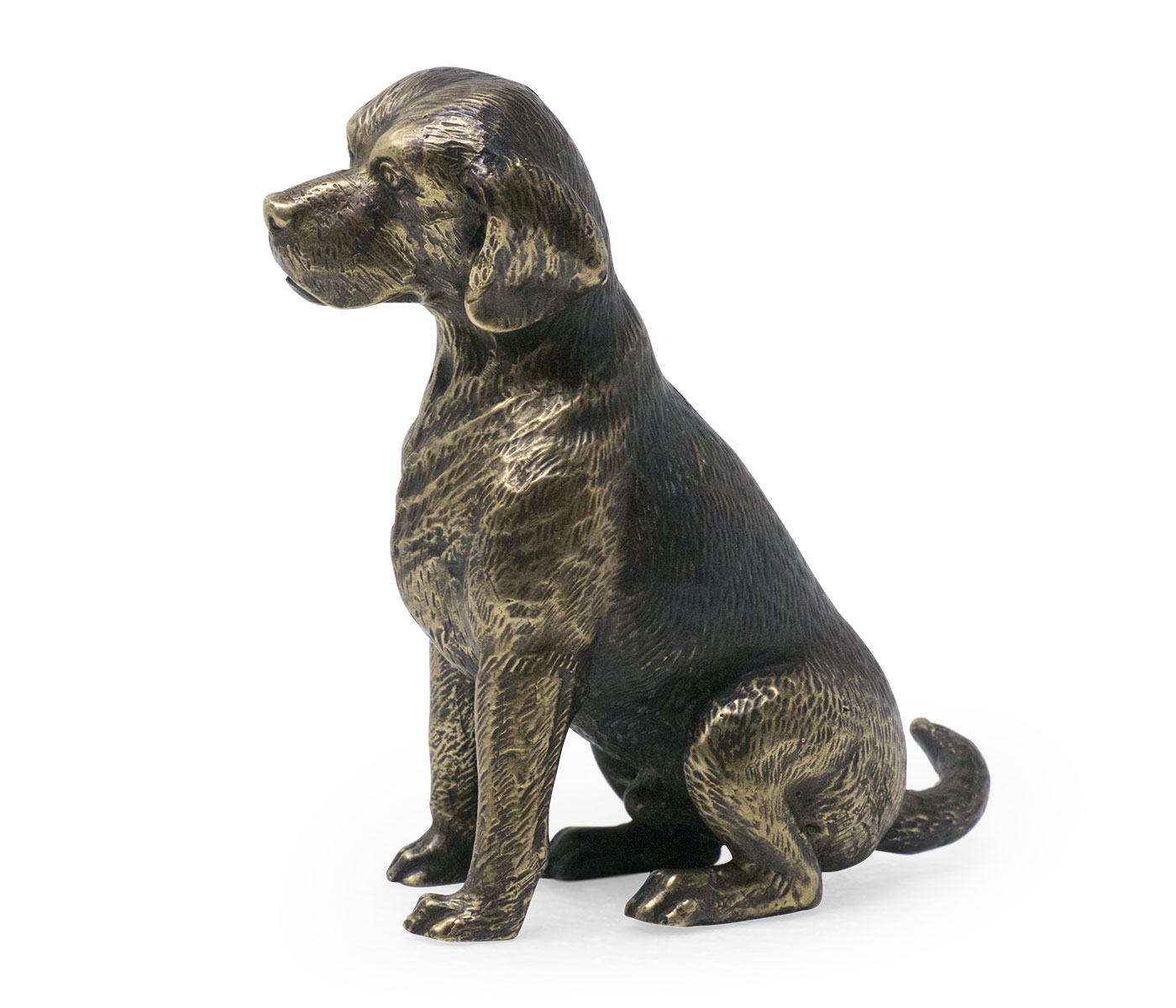 Antique Dark Bronze Beagle Dog
