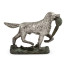 Golden Retriever Dog in Antique White Brass