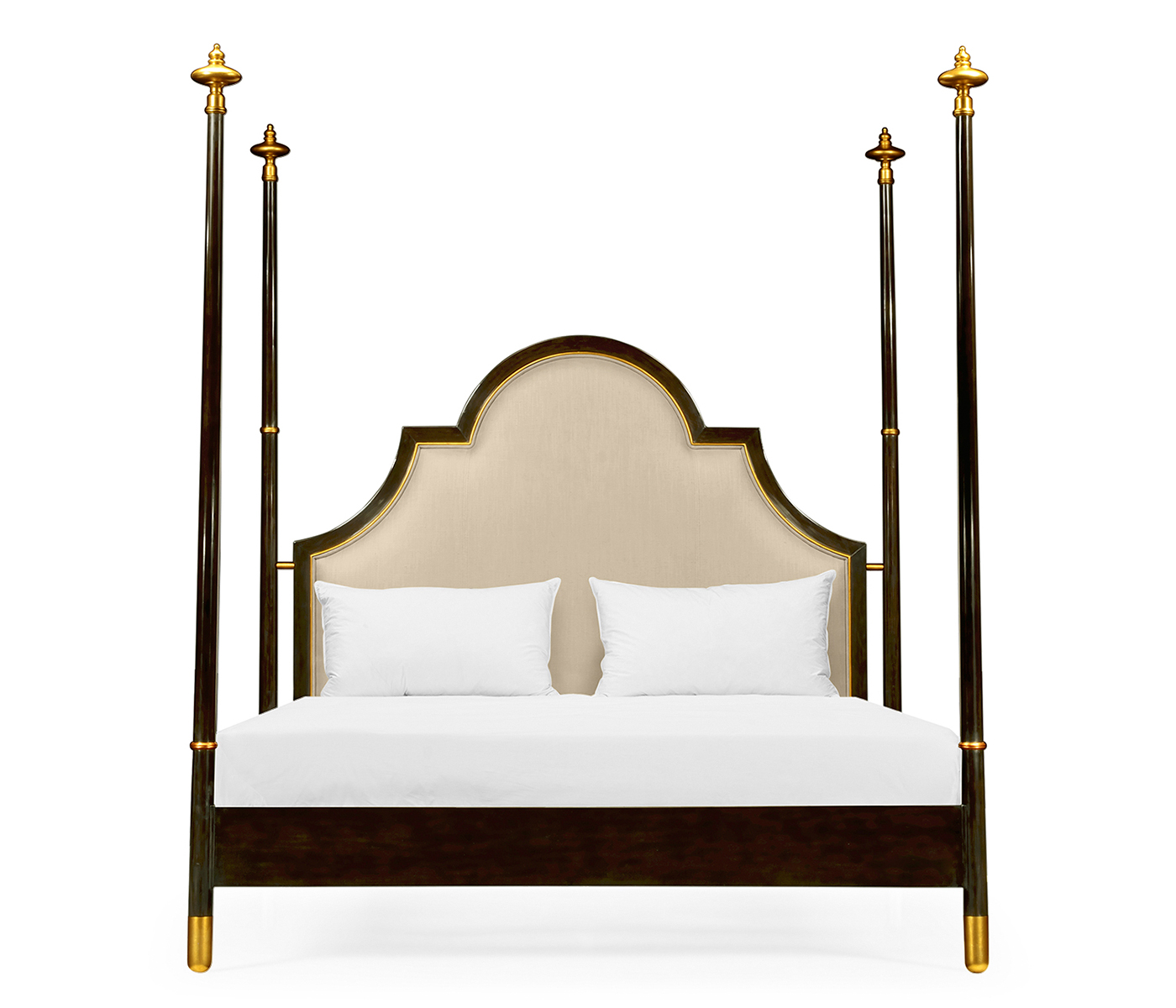 Four Poster Ebonised & Gilded Cali King Bed