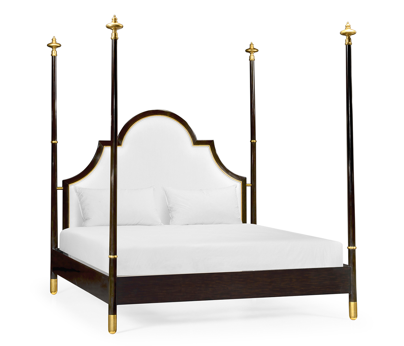 Four Poster Ebonised & Gilded Cali King Bed