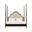 Four Poster Ebonised & Gilded UK King Bed