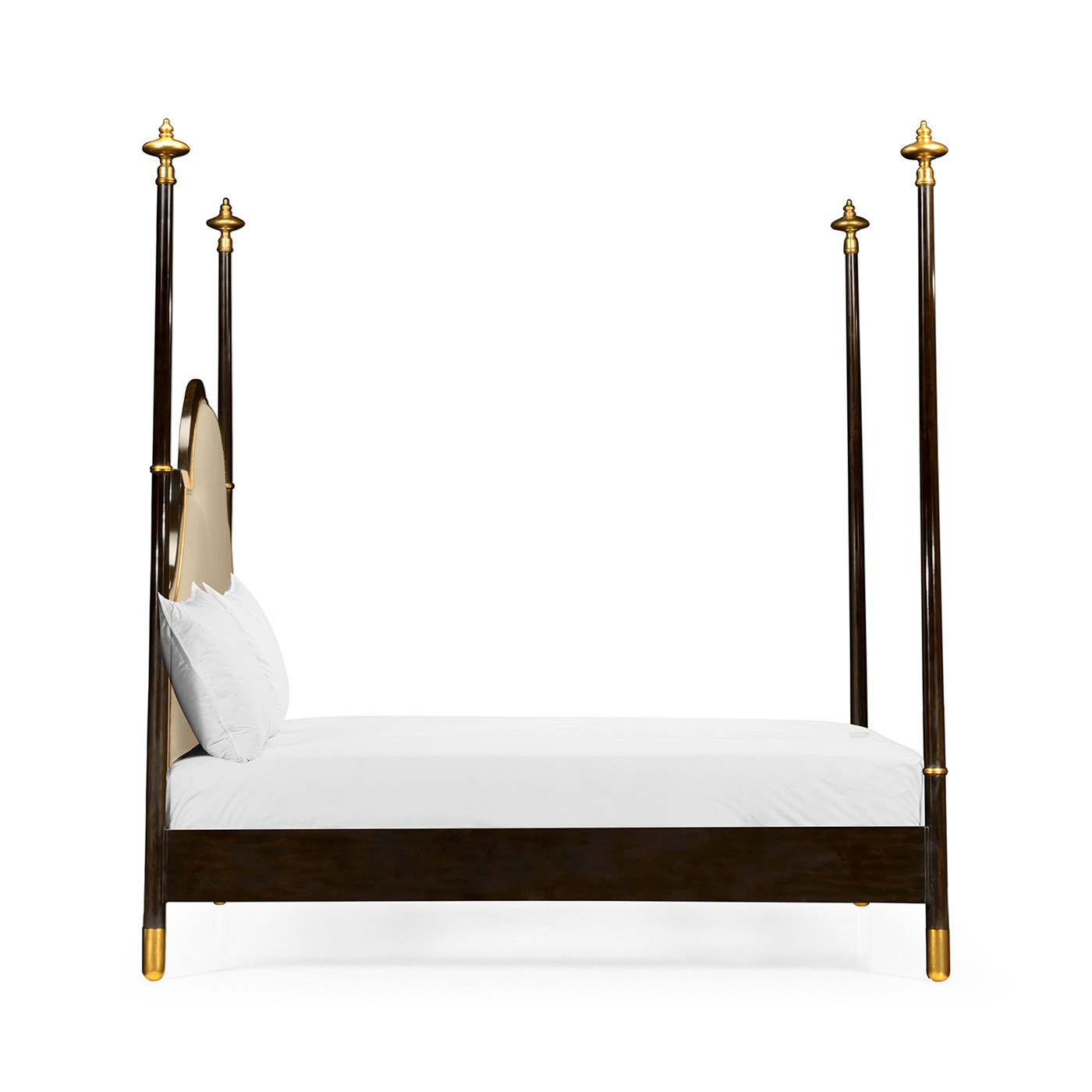 Four Poster Ebonised & Gilded US King Bed