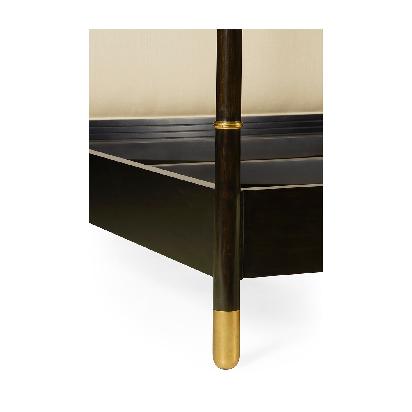 Four Poster Ebonised & Gilded US King Bed