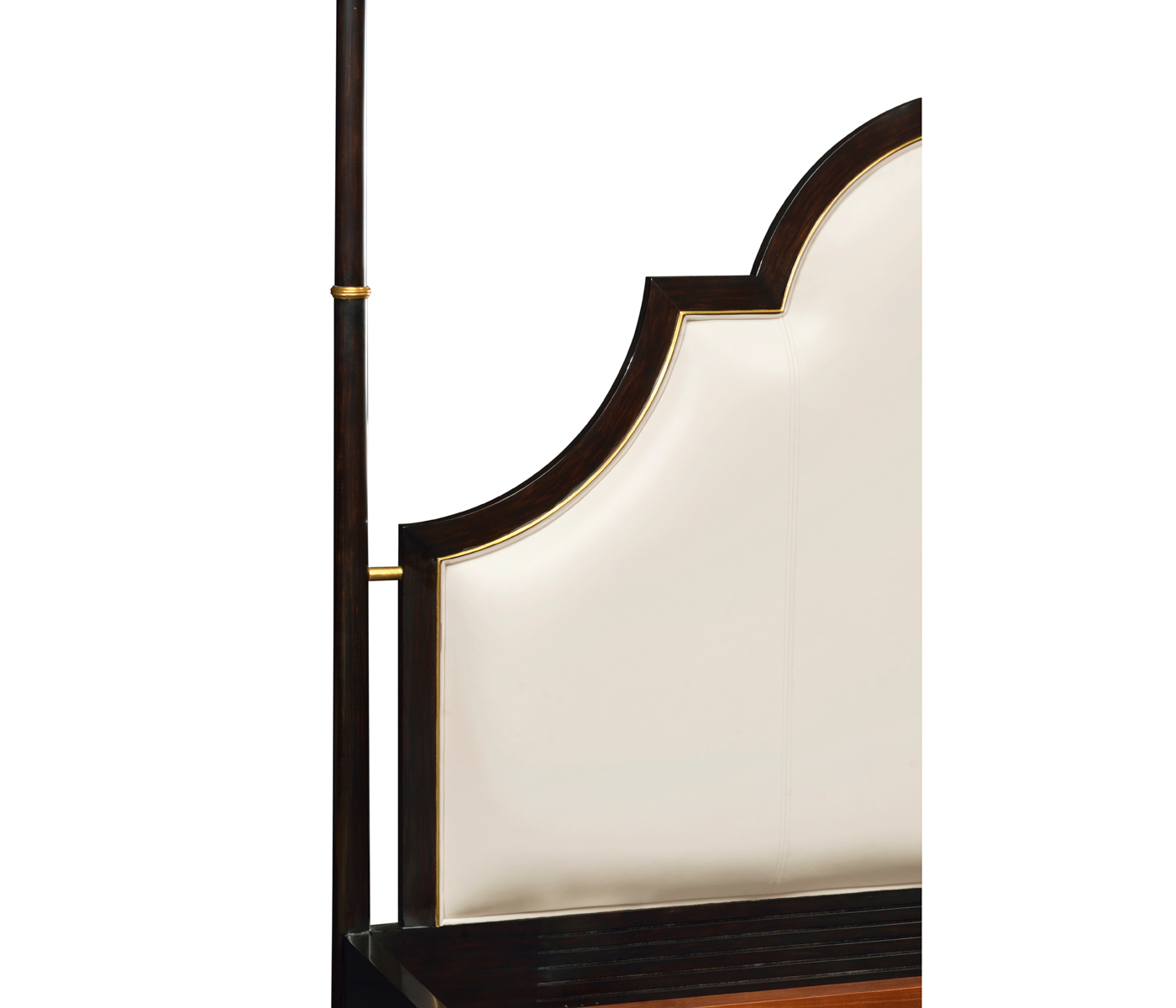 Four Poster Ebonised & Gilded US Queen Bed