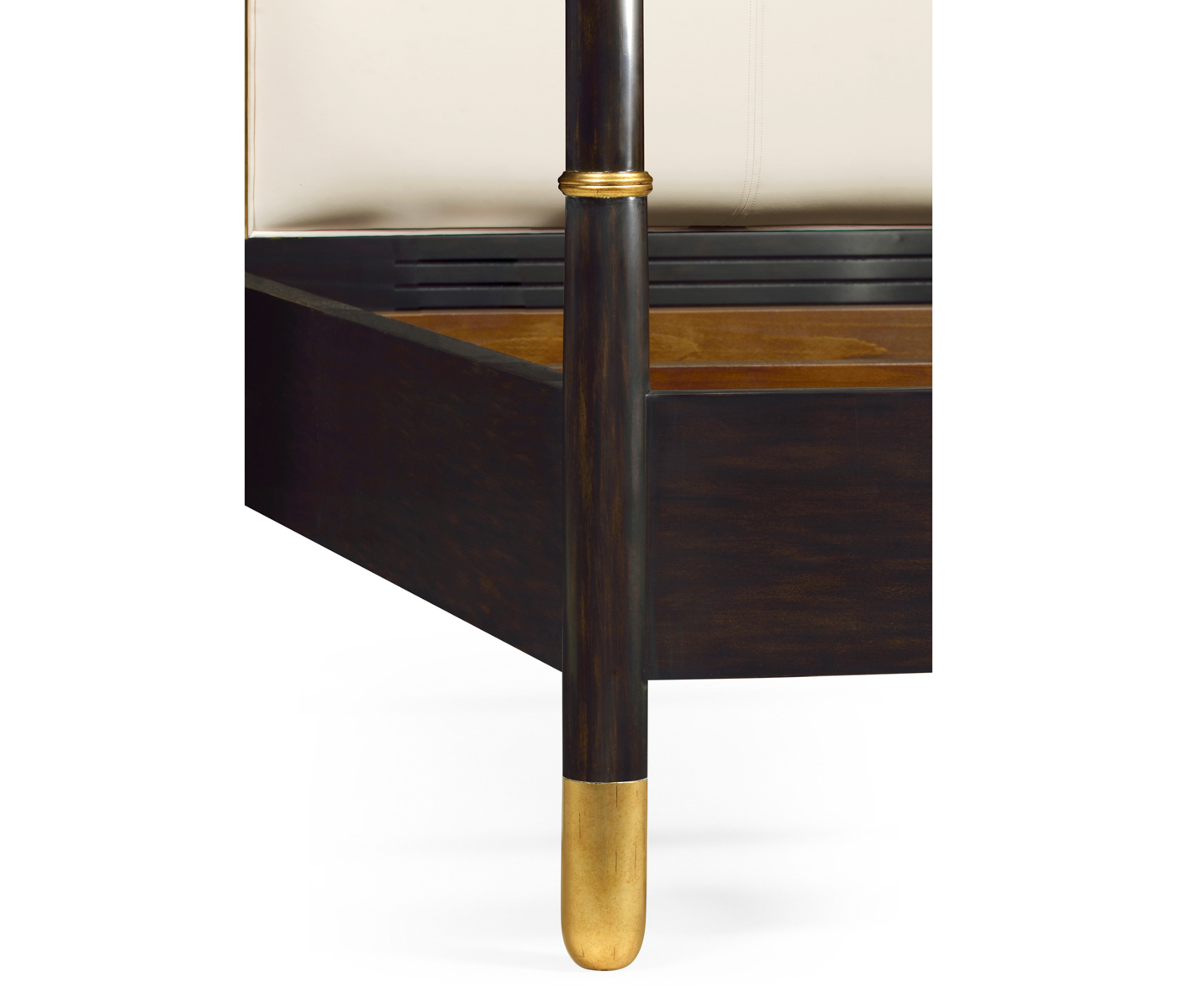 Four Poster Ebonised & Gilded US Queen Bed