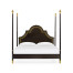 Four Poster Ebonised & Gilded US Queen Bed