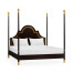 Four Poster Ebonised & Gilded US Queen Bed