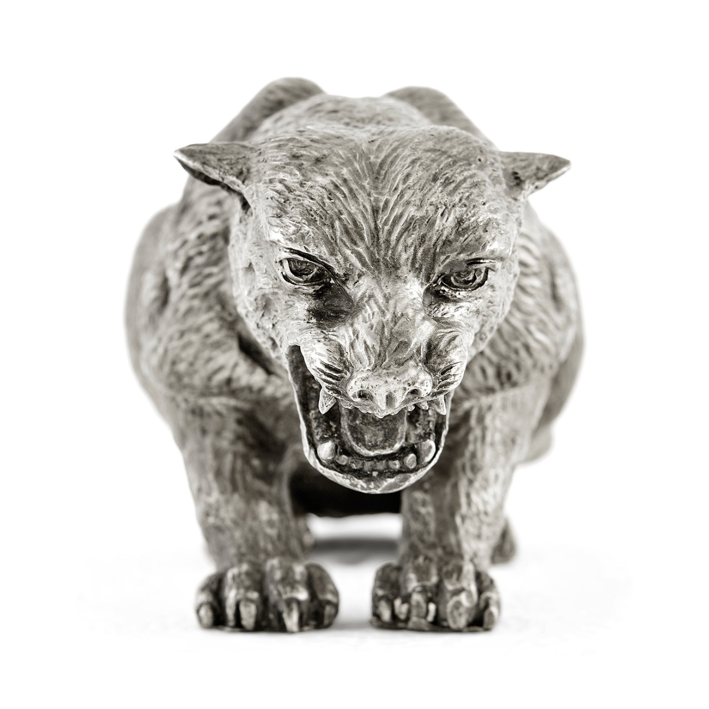 Antique White Brass Panther