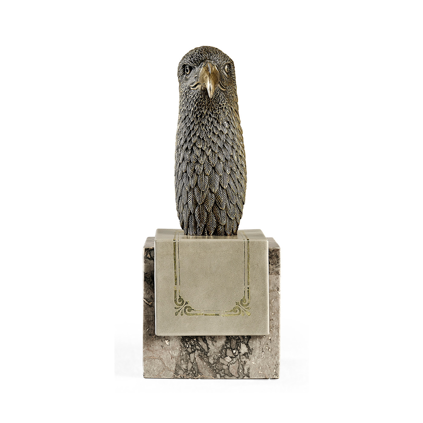 Anitque Dark Bronze Bald Eagle Head