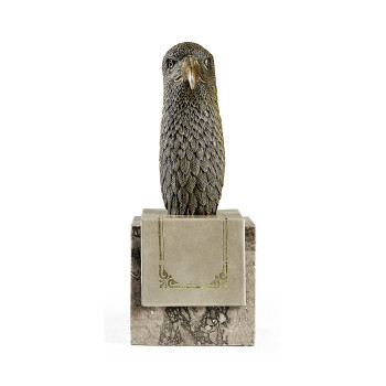 Anitque Dark Bronze Bald Eagle Head