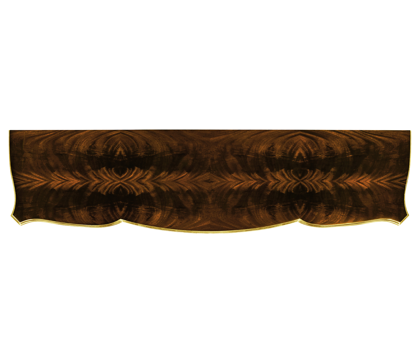 Low Mahogany & Gilded Entertainment Unit
