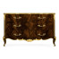 6 Drawer Double Dresser in Brown Mahogany