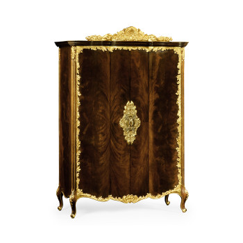 Mahogany & Gilded Carved Armoire