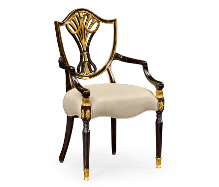 Kensington Shield Back Arm Chair