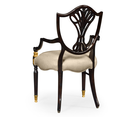 Kensington Shield Back Arm Chair