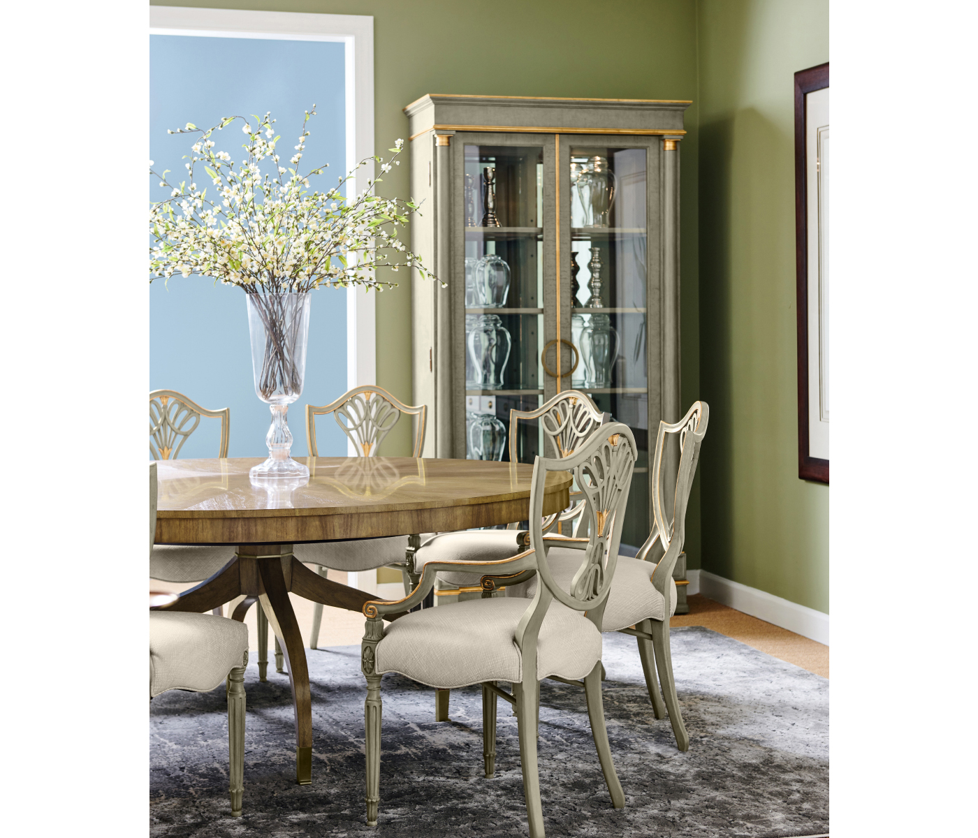 Kensington Shield Back Arm Chair