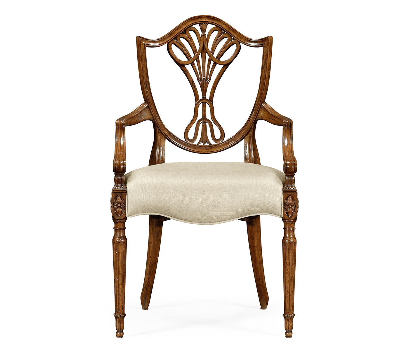 Brompton Shield Back Arm Chair