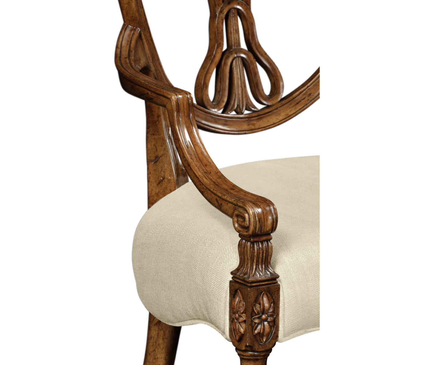 Brompton Shield Back Arm Chair