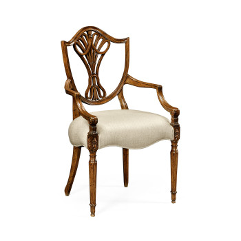 Brompton Shield Back Arm Chair