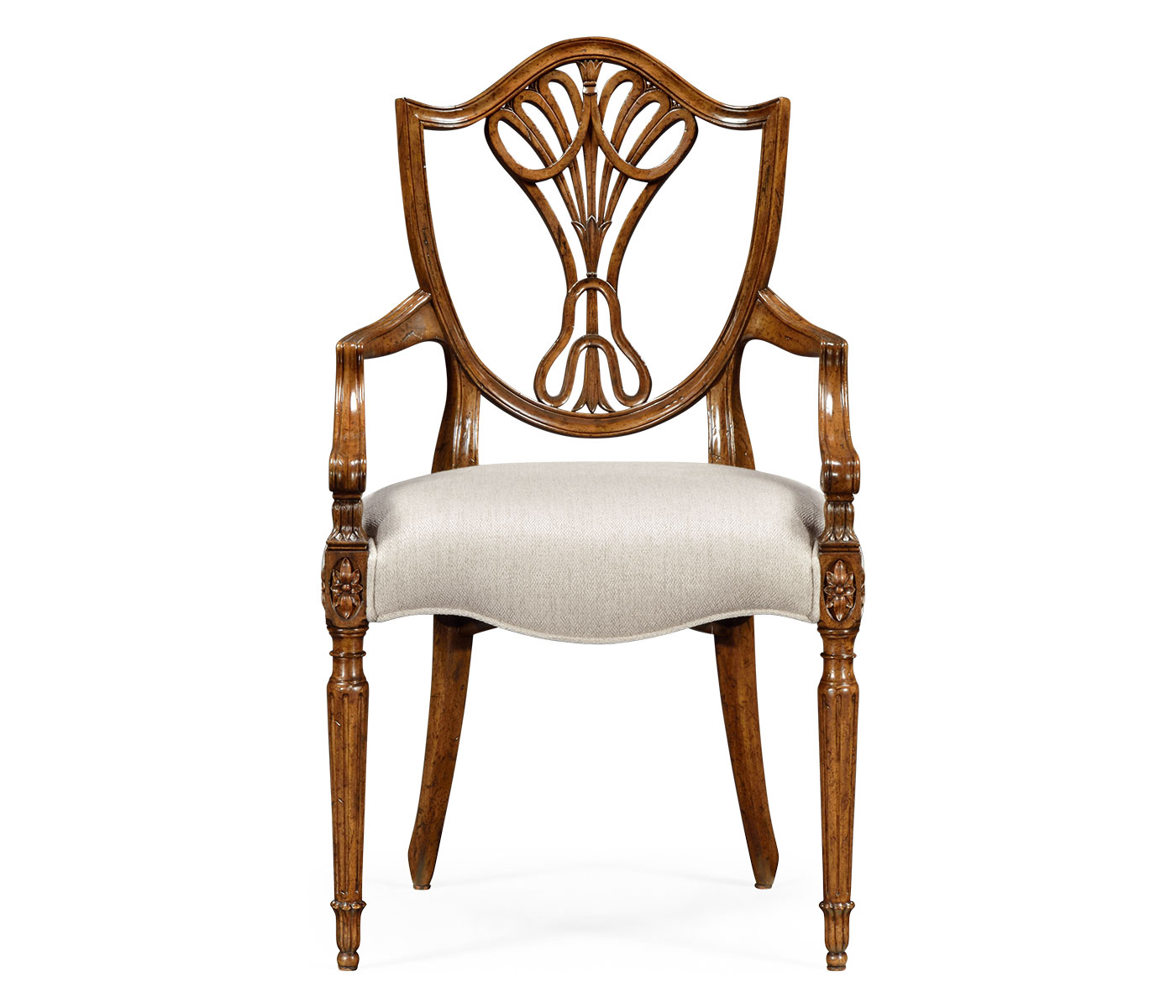 Brompton Shield Back Arm Chair