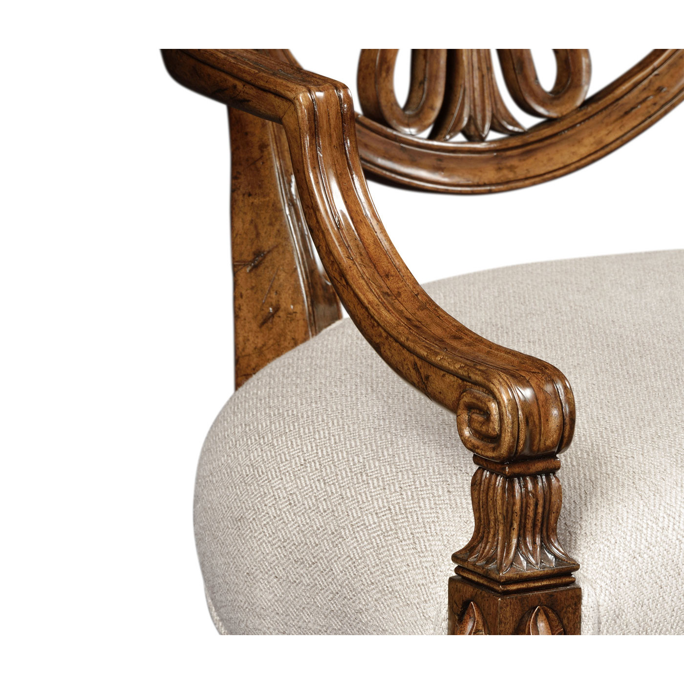 Brompton Shield Back Arm Chair