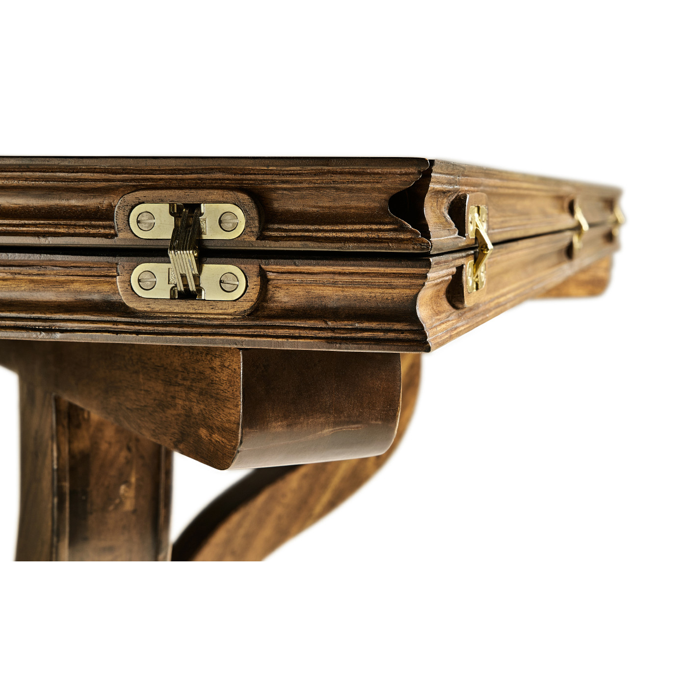 Square Brown Mahogany Extending Dining Table 42