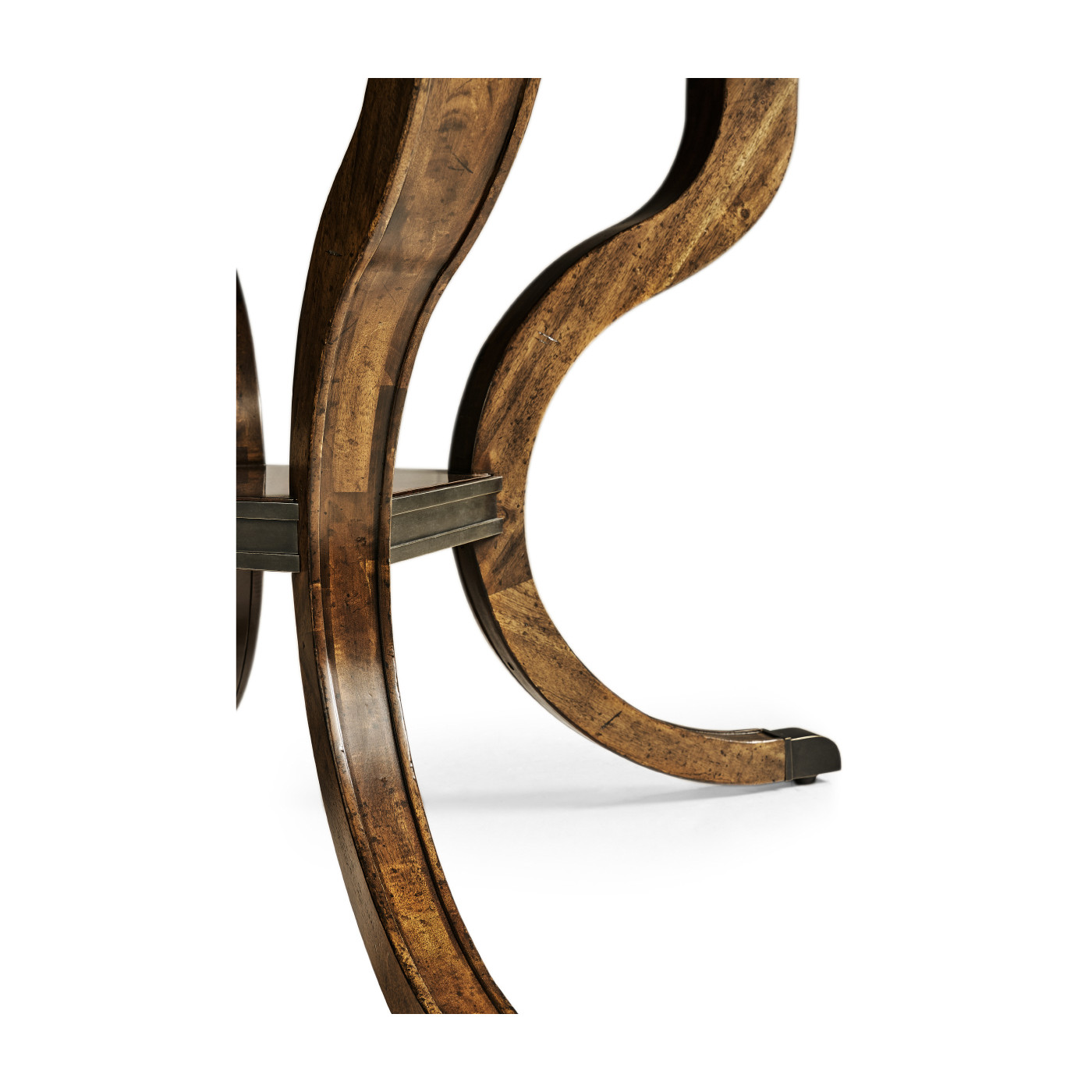 Square Brown Mahogany Extending Dining Table 42