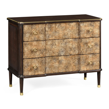 Chest of Drawers with Eggshell Inlay & Brass Details