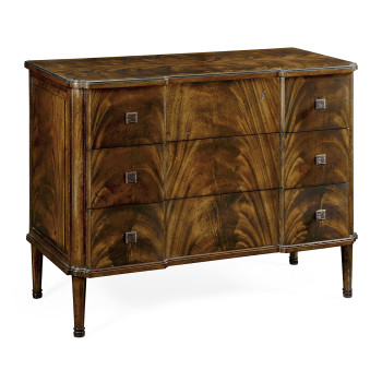 Brown Mahogany Chest of Three Drawers