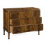 Brown Mahogany Chest of Three Drawers