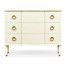 Ivory & Brass Chest of Three Drawers