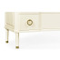 Ivory & Brass Chest of Three Drawers