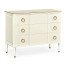 Ivory & Brass Chest of Three Drawers