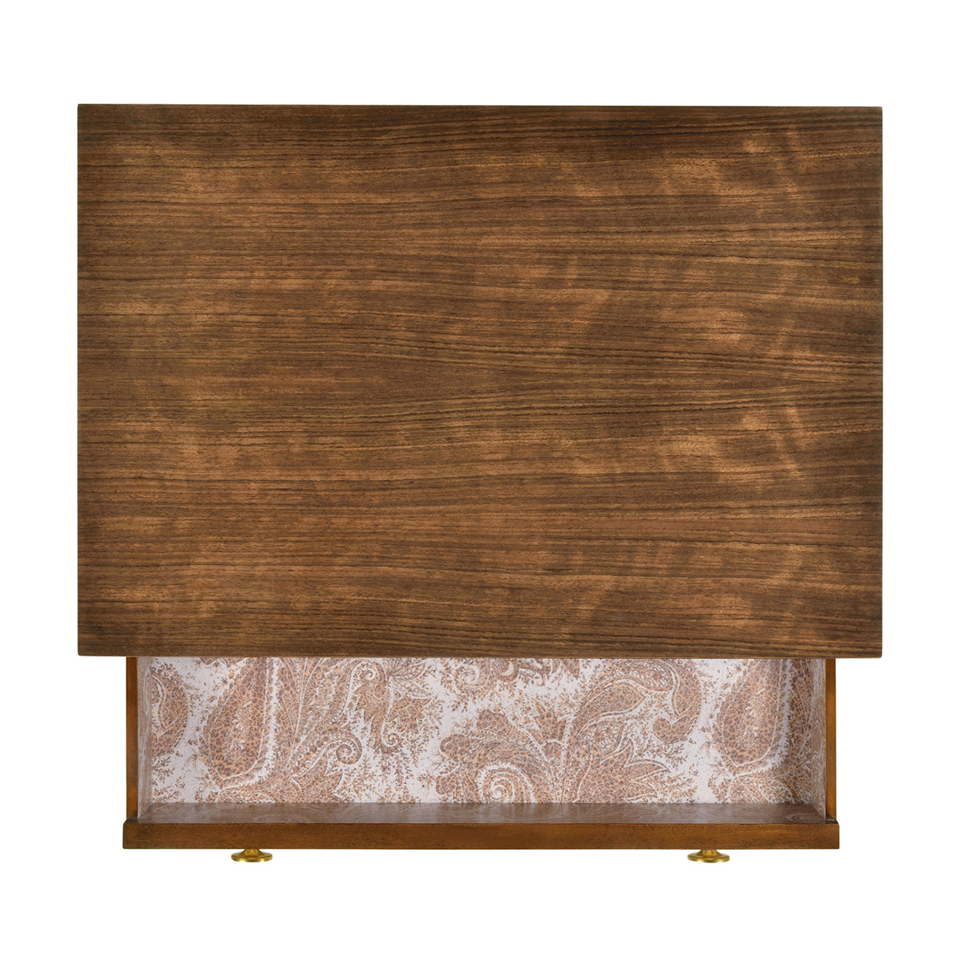 Pale Tartan Two-Drawer Nightstand