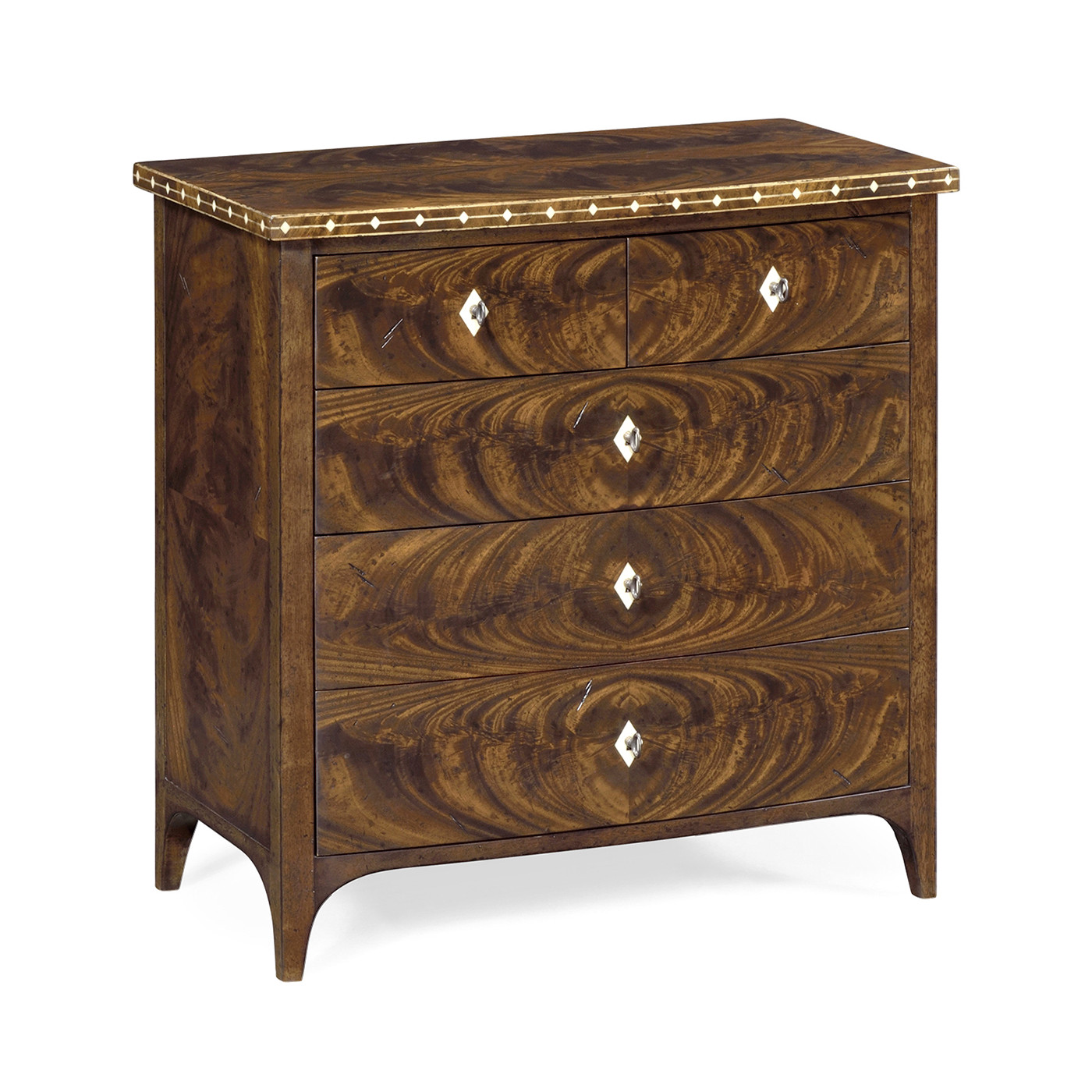 Brompton Small Brown Mahogany Chest of Drawers