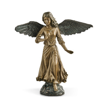 Antique Light Brown Brass Angel