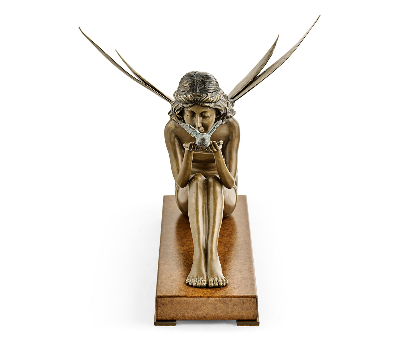 Antique Light Brown Brass Fairy