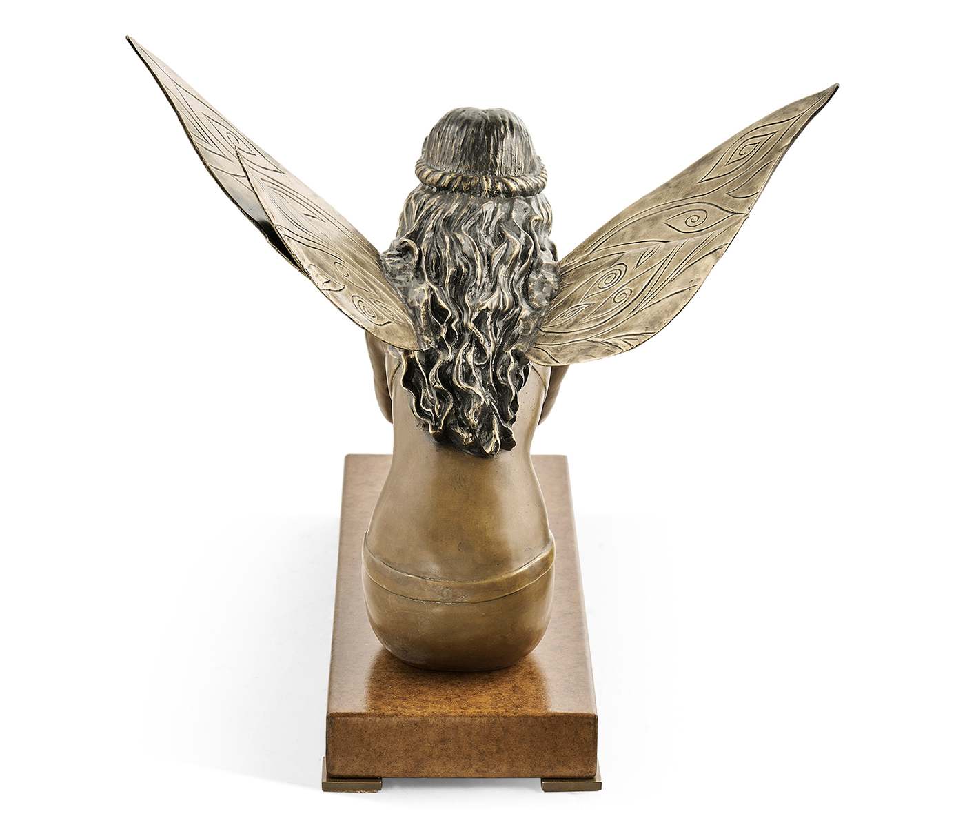 Antique Light Brown Brass Fairy