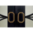 Formal Black Display Cabinet