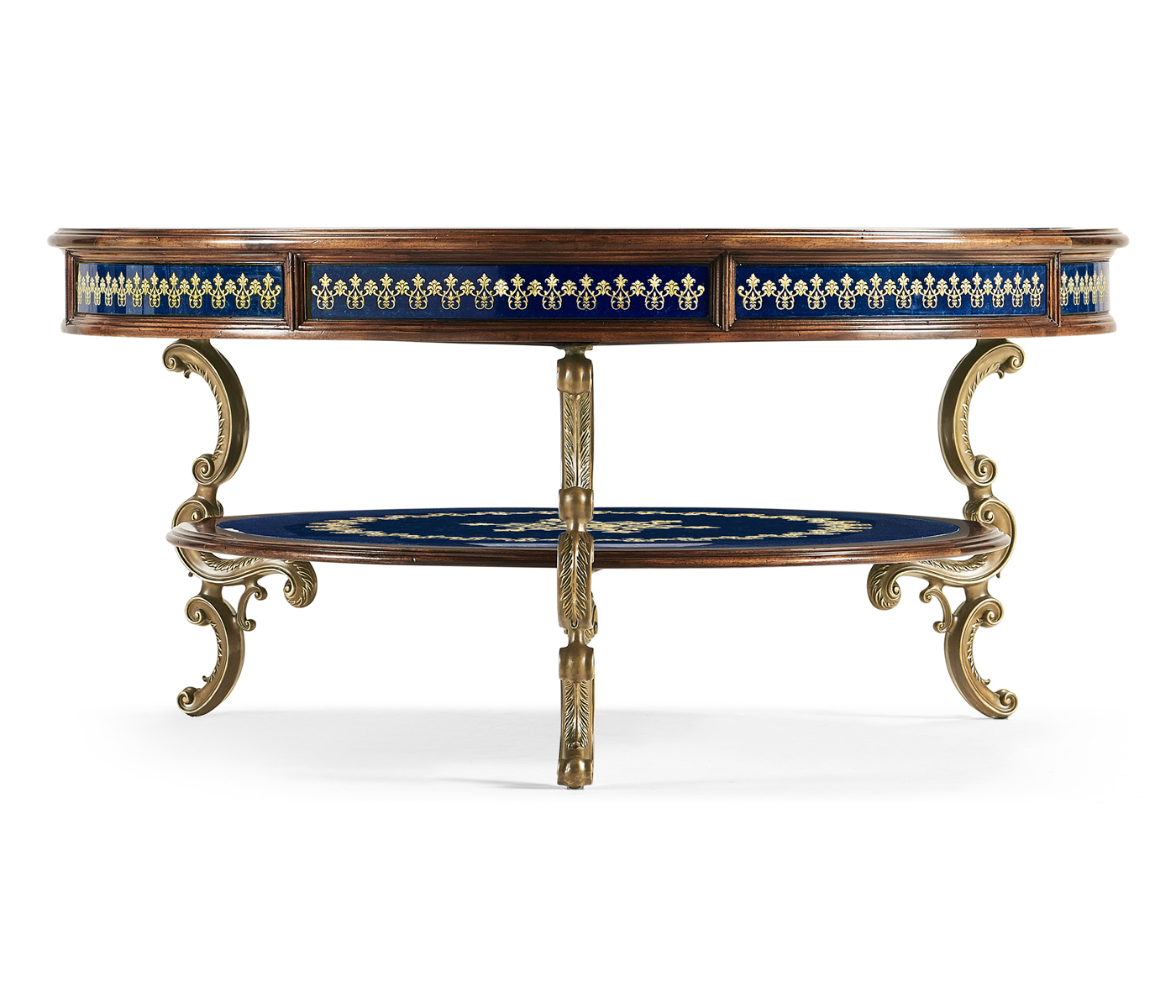 Lapis Blue Round Coffee Table