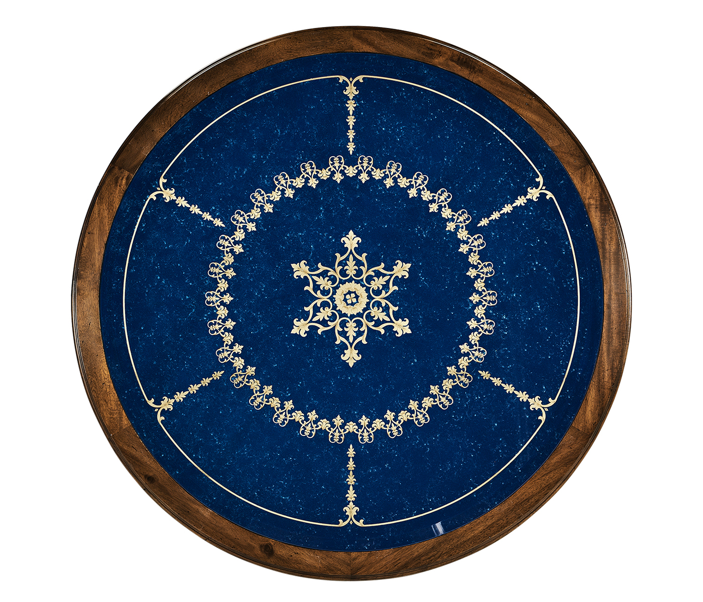 Lapis Blue Round Coffee Table