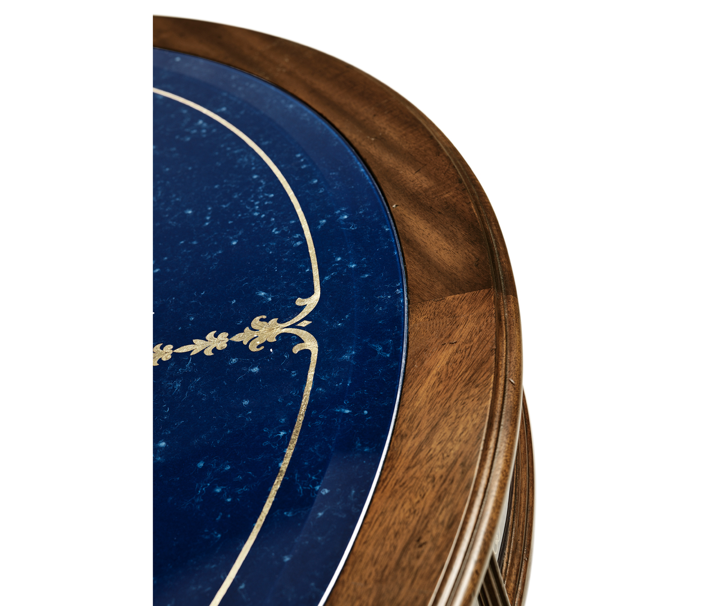 Lapis Blue Round Coffee Table