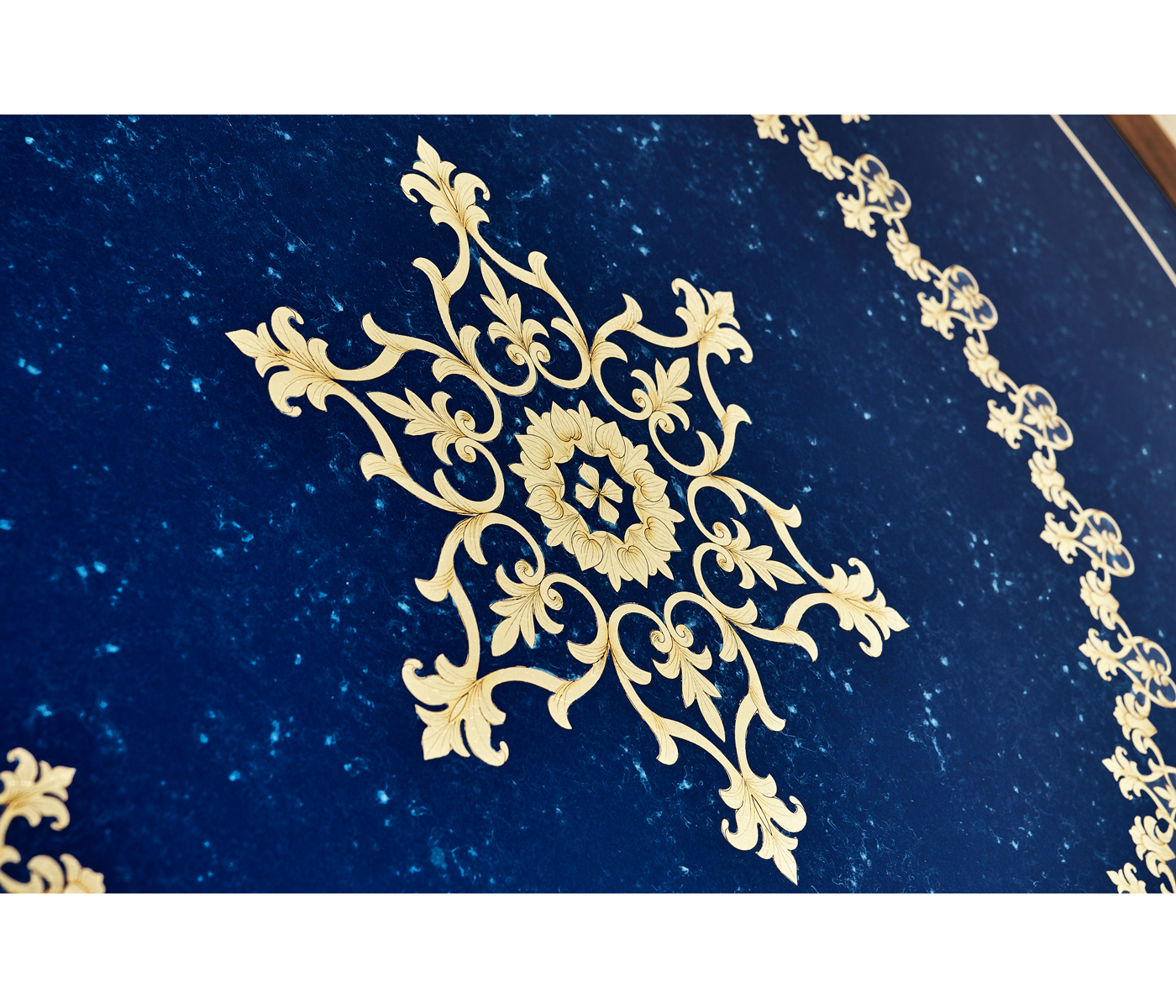 Lapis Blue Round Coffee Table