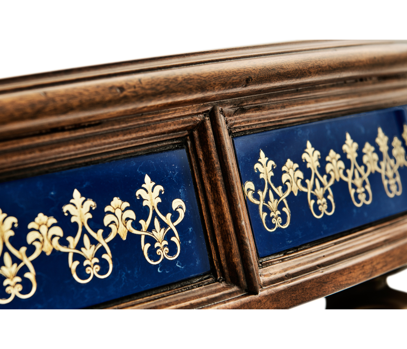 Lapis Blue Round Coffee Table