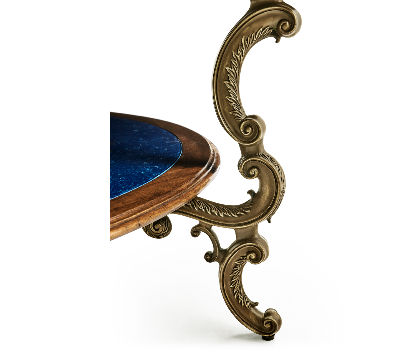 Lapis Blue Round Coffee Table